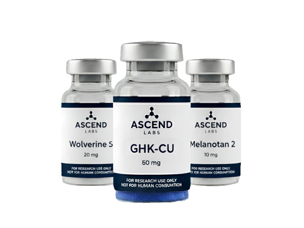 Research peptide vials